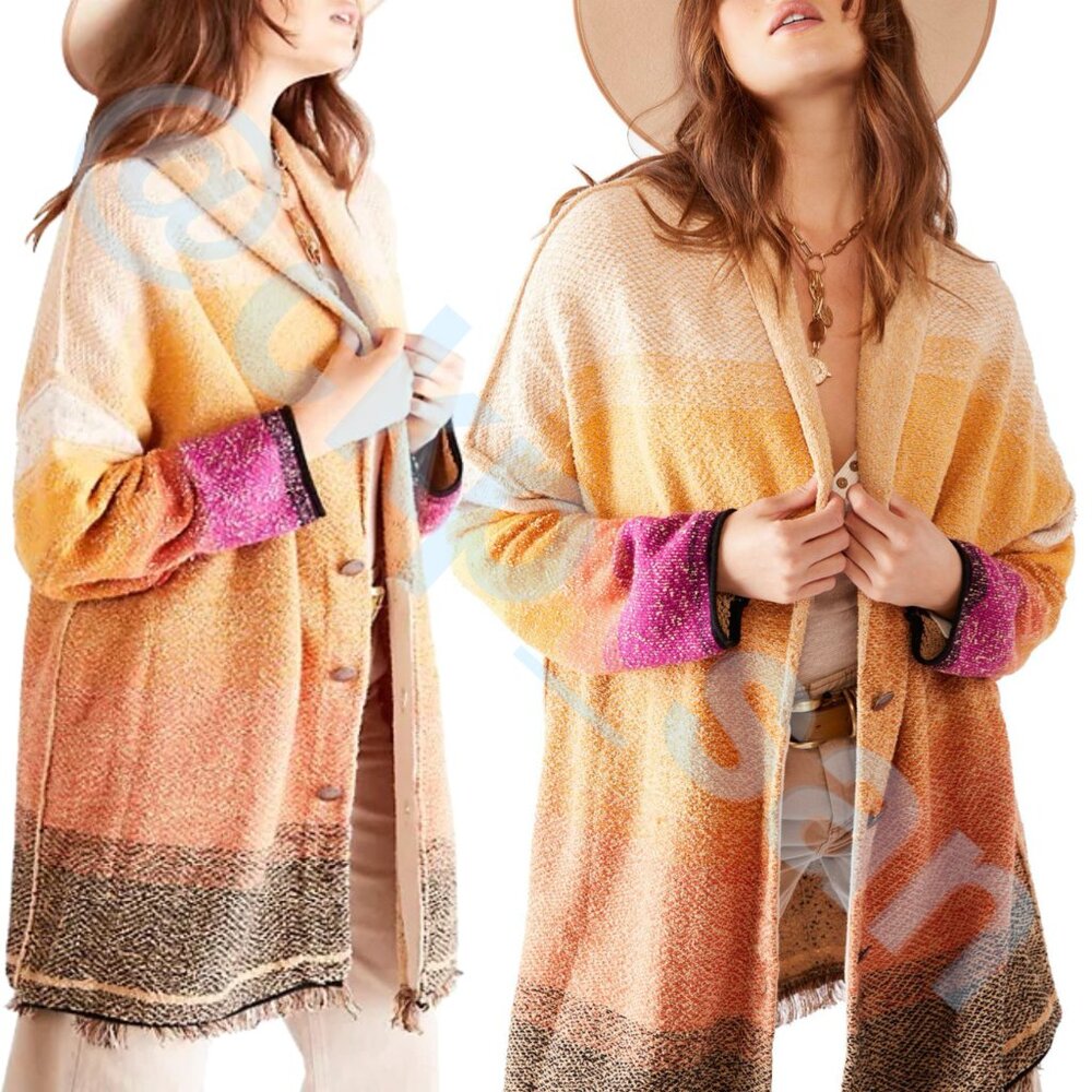 Free People Sunset Park Cardi Size S - Picture 4 of 13